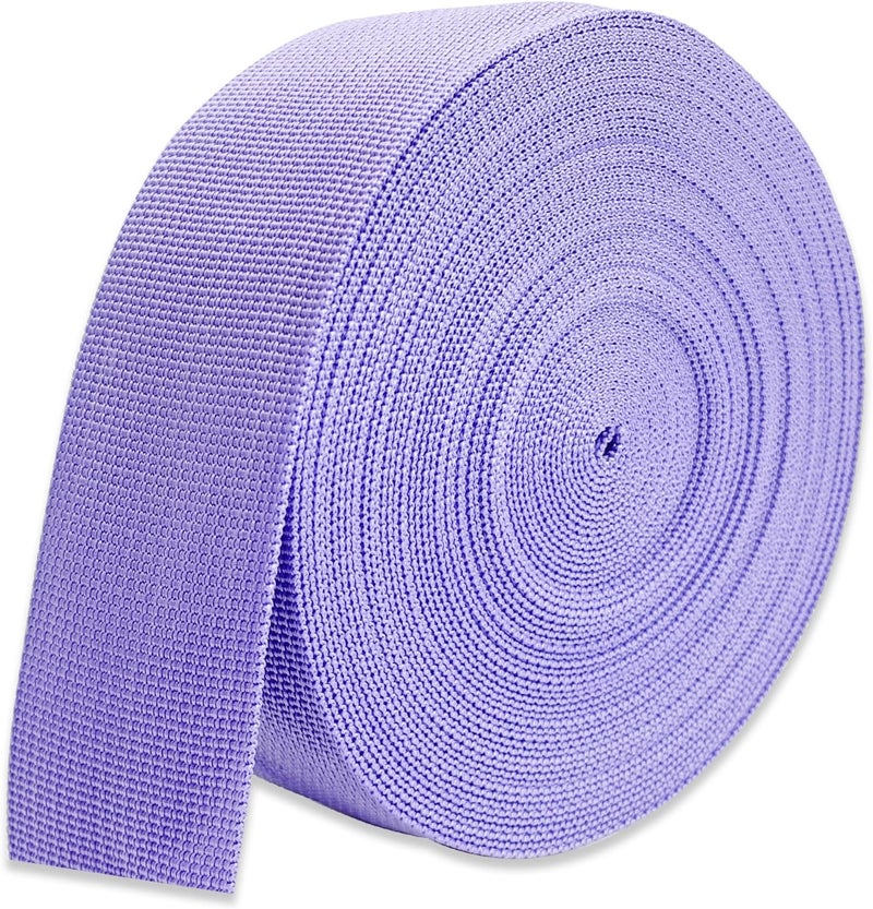 ZHFMLY Wide Webbing Straps for Replacement Lawn Chair 2inch 12 Yards Heavy Polyprorylene Straps for Outdoor DIY Gear Repair Pet Collars Decorative Webbing Straps for Crafts Bags - Image 1